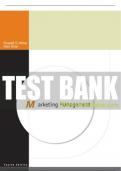 Test Bank For Marketing Management 4th Edition All Chapters - 9780136074892