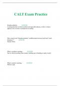 CALT Exam Practice