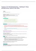 Summary SCI 225 Pathophysiology - Nightingale College pathophysiology Midterm study guide.