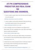 ATI PN COMPREHENSIVE PREDICTOR 2023 REAL EXAM 180 QUESTIONS AND ANSWERS.p