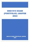ENG1515 EXAM (PORTFOLIO) JAN/FEB 2024