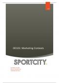 OE101: Marketing Contexts SportCity!