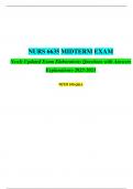 NRNP 6635 Midterm Exam 2022/2023 [100% correct answers & explanations]