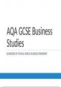 GCSE Business 2: Business Ownership 