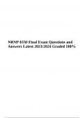 NRNP 6550 Final Exam Questions and Answers Latest 2023/2024 (Score A+)