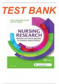  Test Bank for Nursing Research Methods and Critical Appraisal for Evidence-Based Practice 9th Edition Geri LoBiondo-Wood Chapter 1-21 | Complete Guide A+