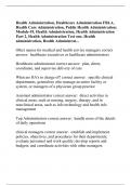 Health Administration, Healthcare Administration FBLA, Health Care Administration, Public Health Administration: Module #5, Health Administration, Health Administration Part 2, Health Administration Test one, Health administration, Health Administrat...