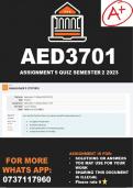 AED3701 Assignment 5 Semester 2 223 (solutions) 
