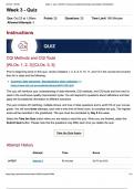 HCA 375 week 3 quiz try 1 CQIl Methods and CQI Tools (Ashford university)