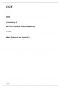 ocr A Level Chemistry B (H433/03) MARK SCHEME June2023.