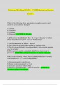 Phlebotomy NHA Exam 2023/2024 UPDATE Questions and Answers Graded A+