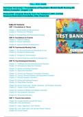 Test bank Varcarolis' Foundations of Psychiatric-Mental Health Nursing 9th Edition||Chapter 1-36(ALL CHAPTERS INCLUDED)|| UPDATED 2024 Comprehensive Companion