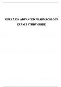 NURS 5334 Pharmacology Exam 3 Study Guide
