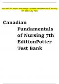 test_bank_for_potter_and_perry_s_canadian_fundamentals_of_nursing__7th_edition_by_astle.