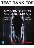 TEST BANK for Modern Systems Analysis and Design 9th Edition by Joseph Valacich, Joey George and Jeffrey Hoffer 