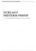 NURS 6635 MIDTERM-PMHNP |  Newly Updated Exam Elaborations Questions with Answers Explanations | Walden University