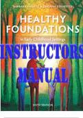 INSTRUCTORS MANUAL for Healthy Foundations in Early Childhood Settings. 6th Edition by Pimento Barbara & Kernested Deborah. ISBN-13 9780176739171 (Complete Download_All Units)