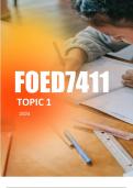 FOED7411 Philosophy in Education Assignment Topic 1