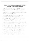Dunphy Ch 30: Infectious Respiratory Disorders Questions With Complete Solutions