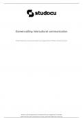 Samenvatting Intercultural Communication