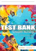 Test Bank For Varcarolis' Foundations of Psychiatric-Mental Health Nursing, 9th - 2022 All Chapters - 9780323697071