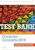 Test Bank For New Perspectives Computer Concepts 2016 Enhanced, Introductory - 19th - 2017 All Chapters - 9781305656291