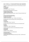 CDC Y2T35X vol.1 EXAM QUESTIONS AND ANSWERS