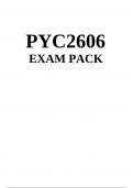 PYC2606 Memo: Exam Pack Latest