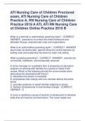 ATI Nursing Care of Children Proctored  exam, ATI Nursing Care of Children  Practice A, RN Nursing Care of Children  Practice 2019 A ATI, ATI RN Nursing Care  of Children Online Practice 2019 B