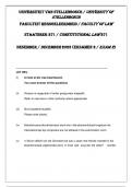 UNIVERSITY OF STELLENBOSCH FACULTY OF LAW CONSTITUTIONAL LAW 271 EXAM