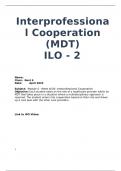 Module 4, ILO 2 Interprofessional Collaboration/IPO 