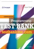 Test Bank For Programming Logic & Design, Comprehensive - 9th - 2018 All Chapters - 9781337102070
