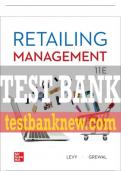 Test Bank For Retailing Management, 11th Edition All Chapters - 9781264157440