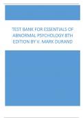 Test Banks For Essentials of Abnormal Psychology 8th Edition by V. Mark Durand; David H. Barlow; Stefan G. Hofmann All Chapters