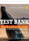 Test Bank For Environmental Science - 16th - 2019 All Chapters - 9781337569613