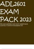 ADL2601 EXAM PACK 2023 FOR AND QUERIES AND EXAM ASSISTANCE CONTACT: biwottcornelius@gmail.com