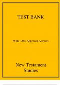 Quiz 4 BIBL 104 New Testament Studies Final Exam