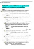 NURS 676 Advanced Pharmacology Midterm Exam (WCU) @Question And Answers