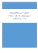 ATI PHARMACOLOGY PROCTORED 2022/2023 (VERIFIED A+)