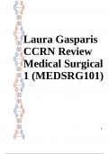 Laura Gasparis CCRN Review Medical Surgical 1 (MEDSRG101)