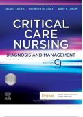 Urden: Critical Care Nursing, 9th Edition