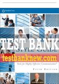 Test Bank For FranklinCovey Style Guide: For Business and Technical Communication 5th Edition All Chapters - 9780133092349