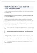  BICSI Practice Test exam 2023 with 100% correct answers