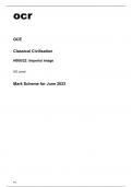 ocr AS Level Classical Civilisation H008/22 June2023 Question Paper and Mark Scheme.