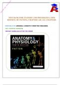 TEST BANK FOR ANATOMY AND PHYSIOLOGY, 10TH EDITION ( BY PATTON), CHAPTER 1-48 | ALL CHAPTERS