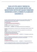NGN ATI PN ADULT MEDICAL SURGICAL 2020 EXAM WITH 100 QUESTIONS WITH DETAILED VERIFIED ANSWERS (100% CORRECT) ALREADY GRADED A+ 