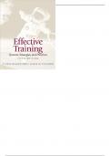 Effective Training 5th Edition by Blanchard - Test Bank