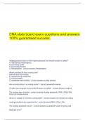   CNA state board exam questions and answers 100% guaranteed success.	 