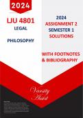 LJU4801 -"2024" SEMESTER 1 - ASSIGNMENT 2(Due  25th March)  - WITH FOOTNOTES & BIBLIOGRAPHY!!