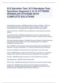 S12 Sprinkler Test, S13 Standpipe Test, Sprinklers Segment 5, S-12 CITYWIDE SPRINKLER SYSTEMS WITH COMPLETE SOLUTIONS
